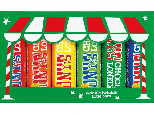 Chocoladerepen in kerstverpakking - € 10,99 - Tony’s Chocolonely.