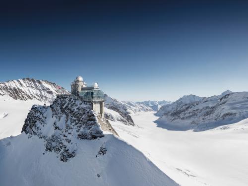 La gare Jungfraujoch, la plus haute d’Europe.