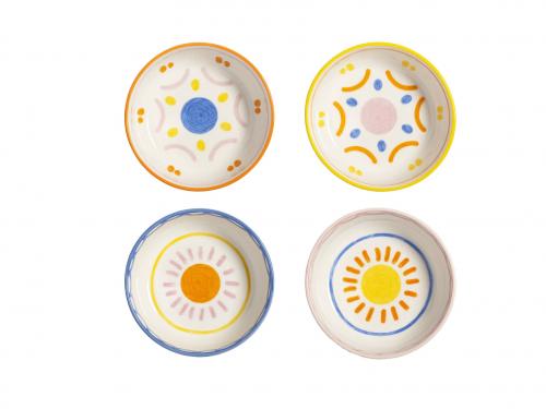 Kleurrijke bordjes - € 52,50 voor 4 - &Klevering.