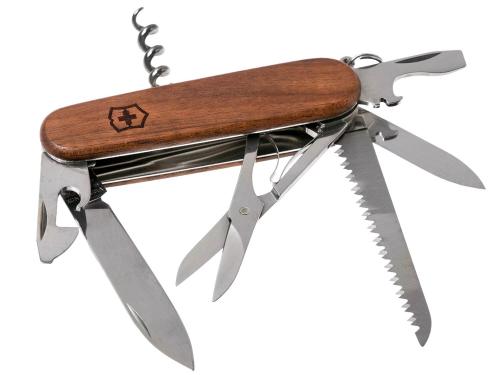 Huntsman in hout - € 57 - Victorinox bij knivesandtools.be.