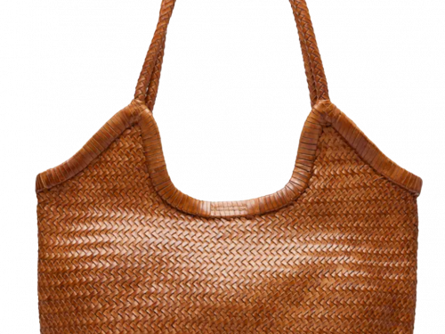 Shopper uit leer - € 119 - MAE Antwerp, bij Veritas.