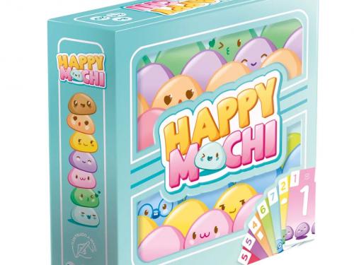 Happy Mochi - € 11,50 - Asmodee. Raak je kaarten zo snel mogelijk kwijt door 2 mochi’s tegelijkertijd te spelen. Maar let op! Je mag je kaarten niet herschikken in je hand.