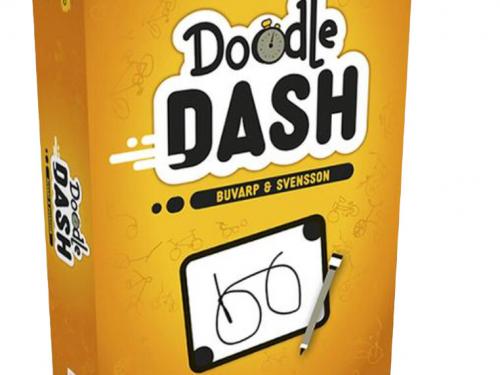 Doodle Dash - € 33 - Geronimo Games. Win door de snelste of de beste tekenaar te zijn. Een simpele tekening kan al volstaan, dus neem je het risico door snel te tekenen? Of door meer details toe te voegen?