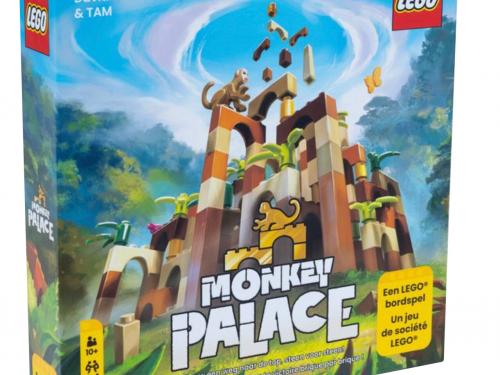 Monkey Palace - € 39,99 - Asmodee. Monkey Palace werd bekroond tot Speelgoed van het Jaar. In dit strategische spel bouw je een vervallen junglekasteel opnieuw op met LEGO-stenen. Daarvoor moeten spelers strategisch samenwerken, maar tegelijk strijden ze ook creatief tegen elkaar.