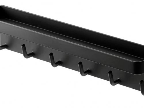 Zwarte sleutelhouder in staal (6 x 24,5 x 4,5 cm) - € 27 - Yamazaki bij fonq.be.