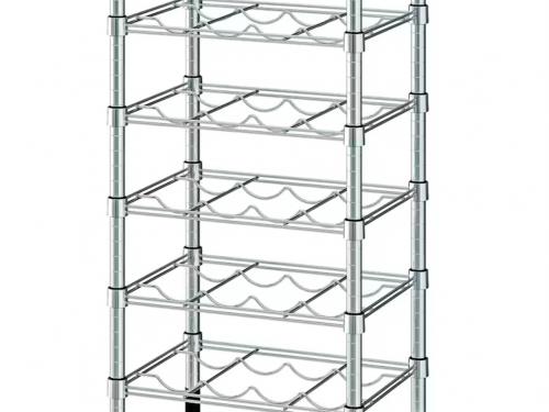 Flessenrek in verzinkt staal ‘Omar’ (46 x 36 x 94 cm) - € 59,99 - IKEA.