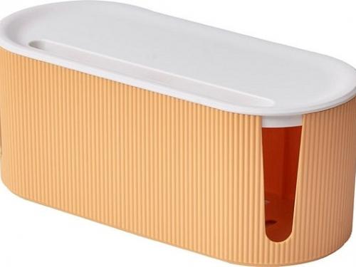 Mosterdgele kabelorganizer uit plastic (31 x 13,8 x 12,5 cm) - € 15,95 - bol. com