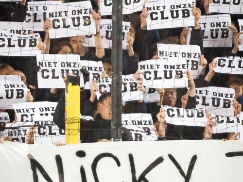 De steunactie voor Nicky Hayen. (foto Belga)