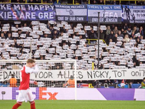 De steunactie voor Nicky Hayen. (foto Belga)