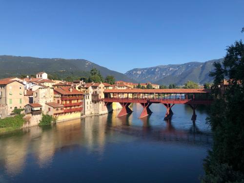 De houten brug in Bassano del Grappa.