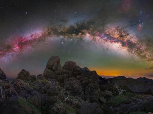 'Milky Way arch in the morning hours of spring' gemaakt in La Palma door Egor Goryachev