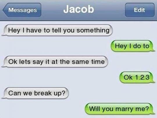 break-up sms'jes