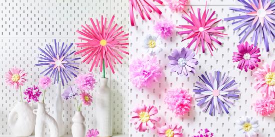 DIY bloemen van papier