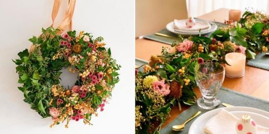 kerstkrans kerststuk tafelstuk voor kerst