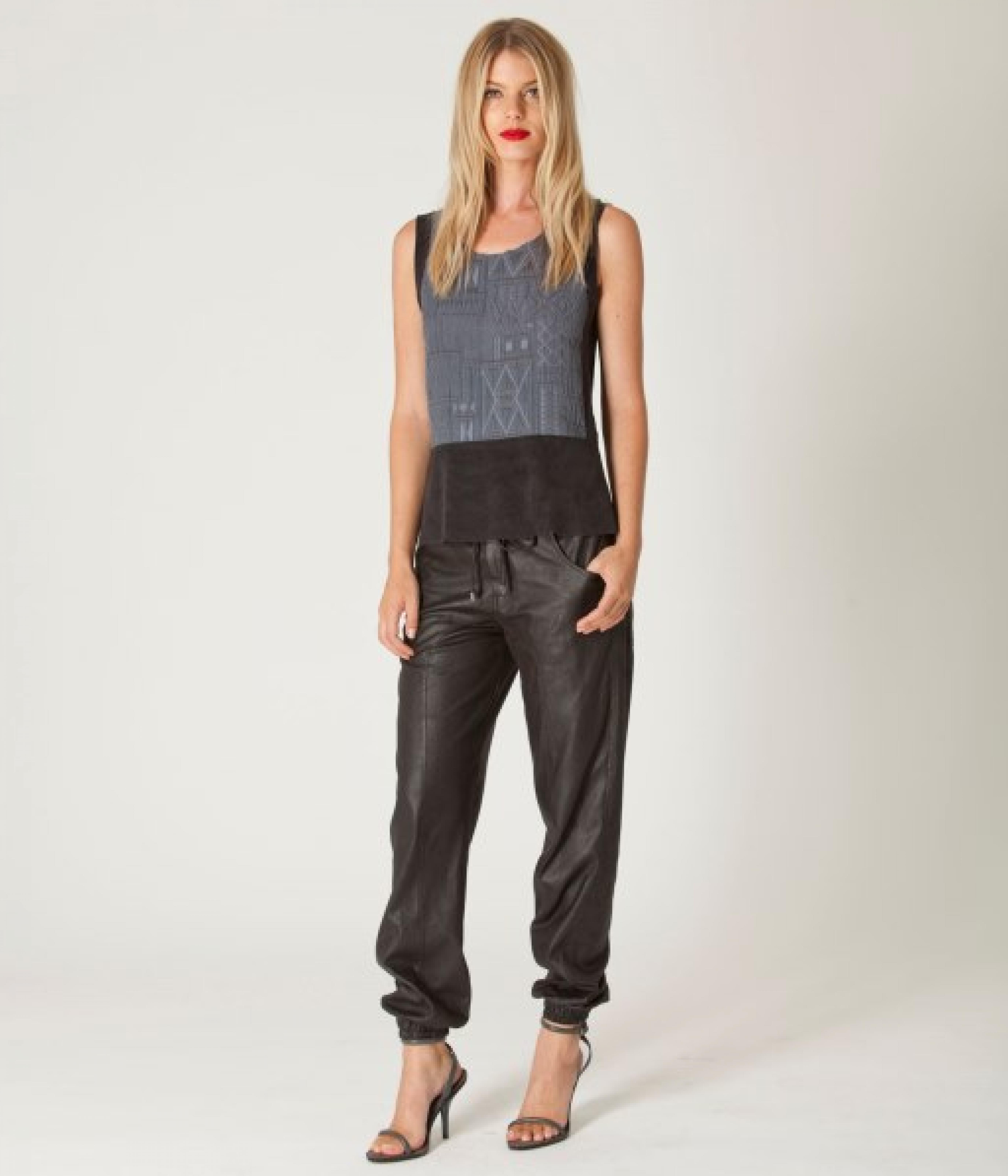 Leren broek