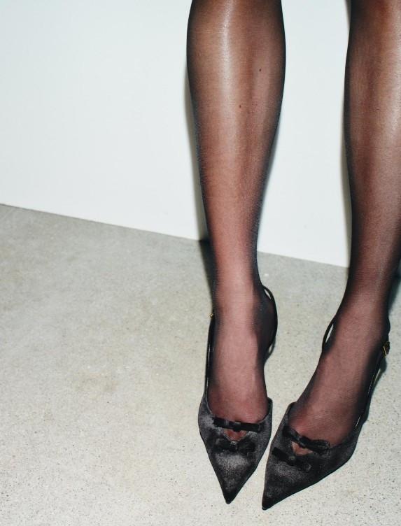 feestoutfit glanzende panty's