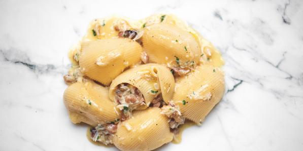 La recette des pâtes carbonara aux saveurs de la mer de Sergio Herman