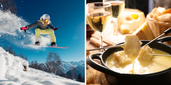 Tout schuss aux sports d'hiver - Montage Flair Canva