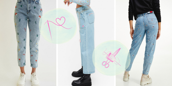 Tendance Jeans Brodé DR Flair