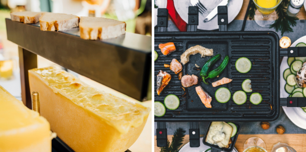 Raclette festive Au Refuge - Montage Flair - Getty Images