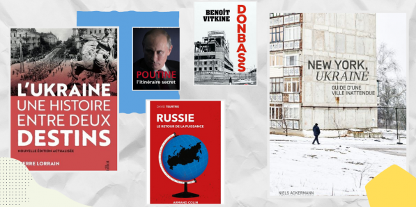 5 livres pour comprendre ce qui se passe en Ukraine - Montage Flair DR