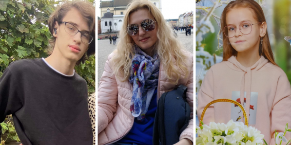 Tatyana et ses enfants, symboles de la barbarie de la guerre en Ukraine - DR Facebook Sergei Perebeynos