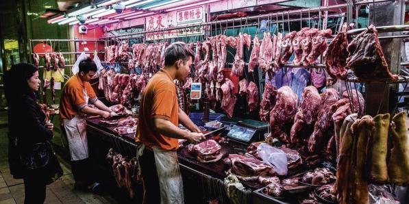 Le marché de Wuhan