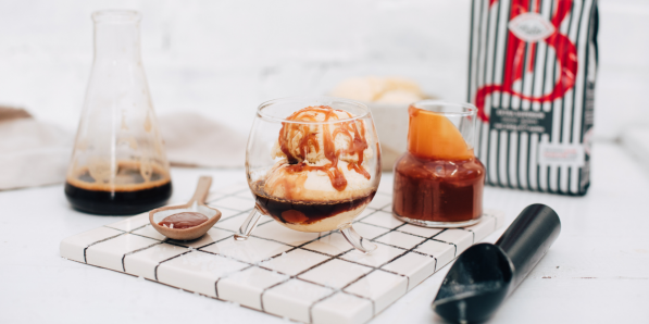 Délice, l'affogato au caramel beurre salé! DR