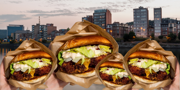 Beeef lance un smash burger au poulet à Liège DR Montage Flair