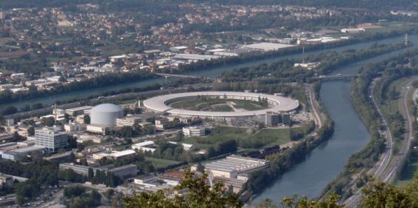 De synchrotron in Grenoble.