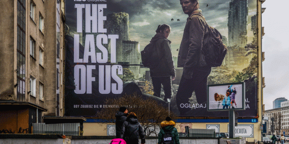 Reclame voor The Last of Us in Polen.