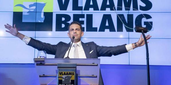 Tom Van Grieken, président du Vlaams Belang
