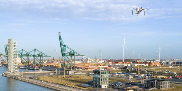 Drone port Antwerp