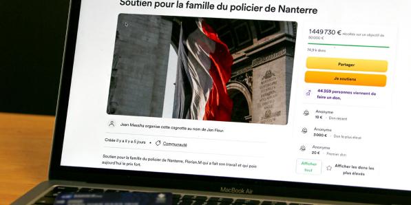 la cagnotte controversée en faveur du policier sera fermée mardi soir