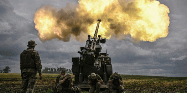In de Donbas, Oekraïne, in juni 2022.
