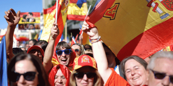 Madrid op zondag.