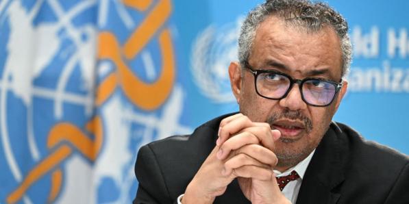 Le Dr e Dr Tedros Adhanom Ghebreyesus, directeur général de l'OMS.