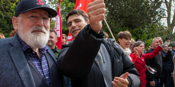 Frans Timmermans en Conner Rousseau