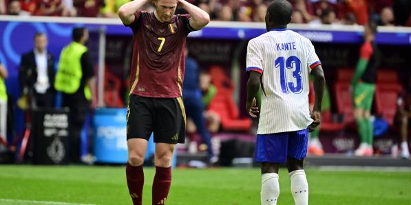 Kevin De Bruyne après le match Belgique-France à l'Euro 2024