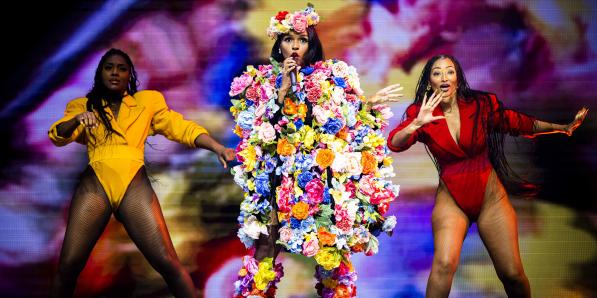 Janelle Monáe sur la scène de Werchter