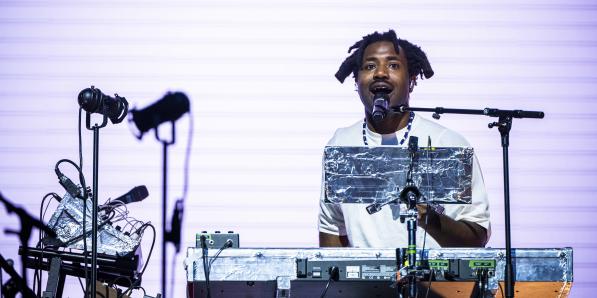 Sampha, sur la scène de Rock Werchter