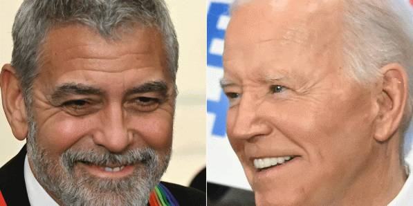 George Clooney en Joe Biden