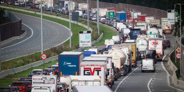 Embouteillage à Beersel