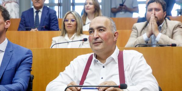 Fouad Ahidar au Parlement bruxellois le 25 juin 2024