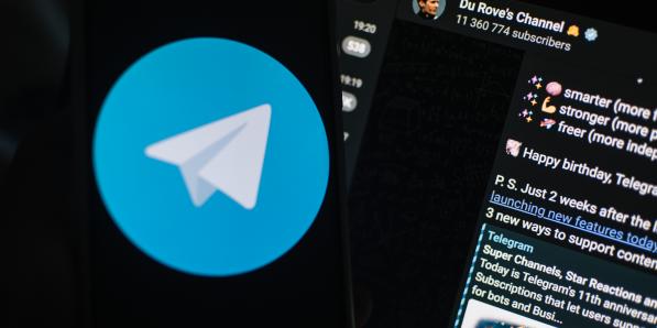 Compte de Pavel Durov sur Telegram