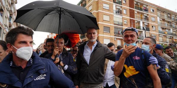 Felipe VI à Paiporta