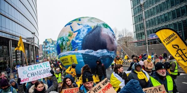 Manifestation pour le climat à Bruxelles