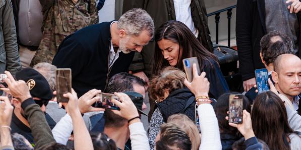 Le roi et la reine d'Espagne en visite à Valence