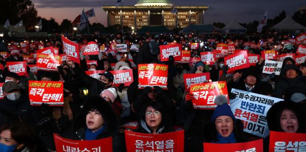 Zuid-Korea, protesten