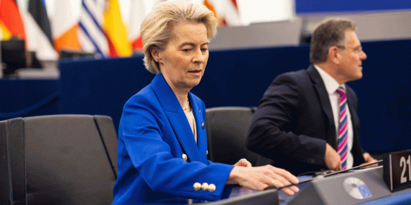 Ursula von der Leyen op woensdag.